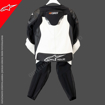 Alpinestars GP Force Chaser TECH AIR SPORT/RACING Hörgüçlü 2 Parça Deri Yarış Tulum 52 resmi