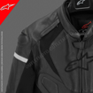 Alpinestars JAWS V3 SPORT TOURING Deri Motosiklet Mont Ceket 56 resmi