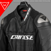 Dainese RACING 3 SPORT/RACING Korumalı Deri Motosiklet Mont 58 resmi