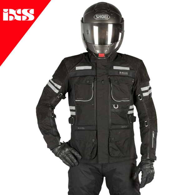IXS MONTEVIDEO II ADVENTURE TOURING 4 Mevsim Motosiklet Mont Ceket 54 resmi