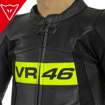 Dainese VR46 Tavullia Hörgüçlü Tek Parça Perfore Deri Yarış Tulum 50 resmi