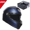 AGV TOURMODULAR Carbon Çene Açılır Güneş Vizörlü Motosiklet Kask + CARDO INSYDE DMC 2.0 MESH İnterkom resmi