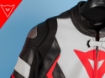 Dainese AVRO 4 SPORT/RACING/PERFORMANCE Korumalı Deri Motosiklet Mont 52 resmi