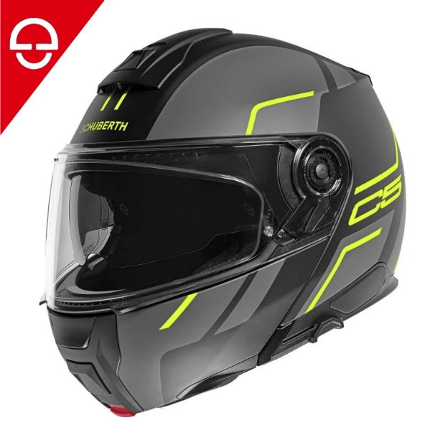 Schuberth C5 MASTER CARBON FIBER Çene Açılır Güneş Vizörlü Motosiklet Kask 58/59 resmi
