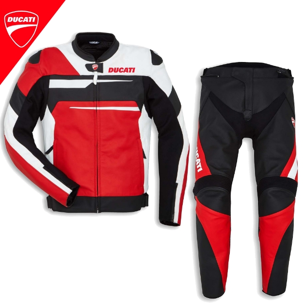 Ducati SPEED EVO Korumalı 2 Parça Deri Motosiklet Tulum Takım 50 resmi