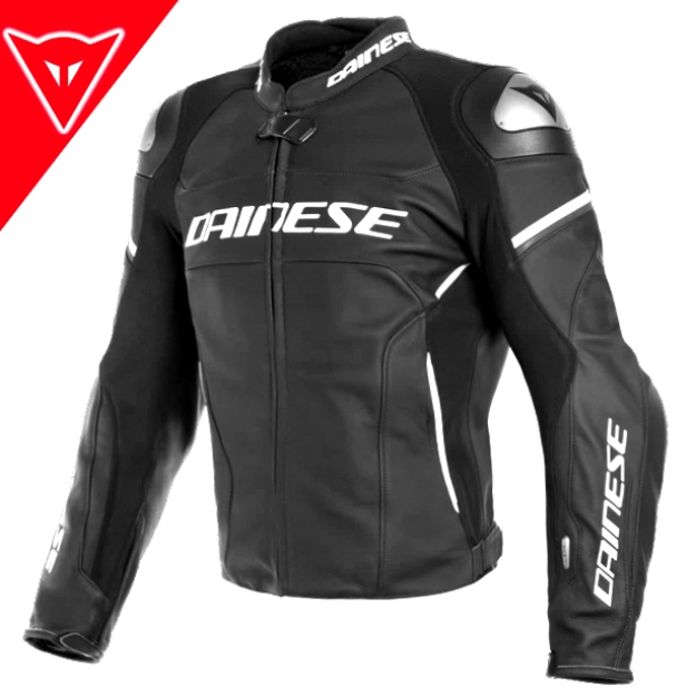 RACING 3 D-AIR Airbag Hava Yastıklı Deri Spor Motosiklet Mont Ceket 52 resmi